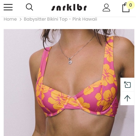 🌺 Hawaiian Hibiscus Print (OG) Small SNRKLBR SWIM - Picture 5 of 13